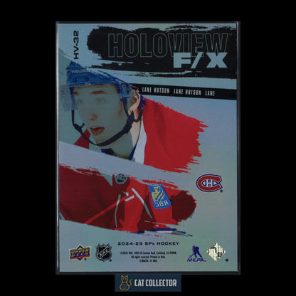 2024-25 Upper Deck SPx LANE HUTSON #HV-32 Holoview F/X Rookie RC