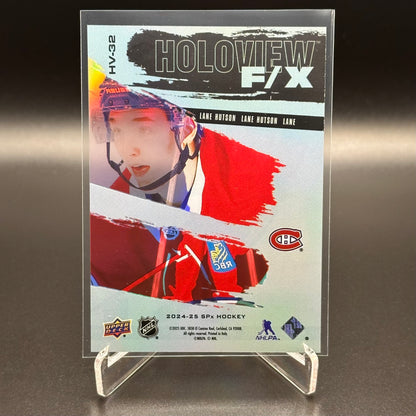 2024-25 Upper Deck SPx LANE HUTSON #HV-32 Holoview F/X Rookie RC