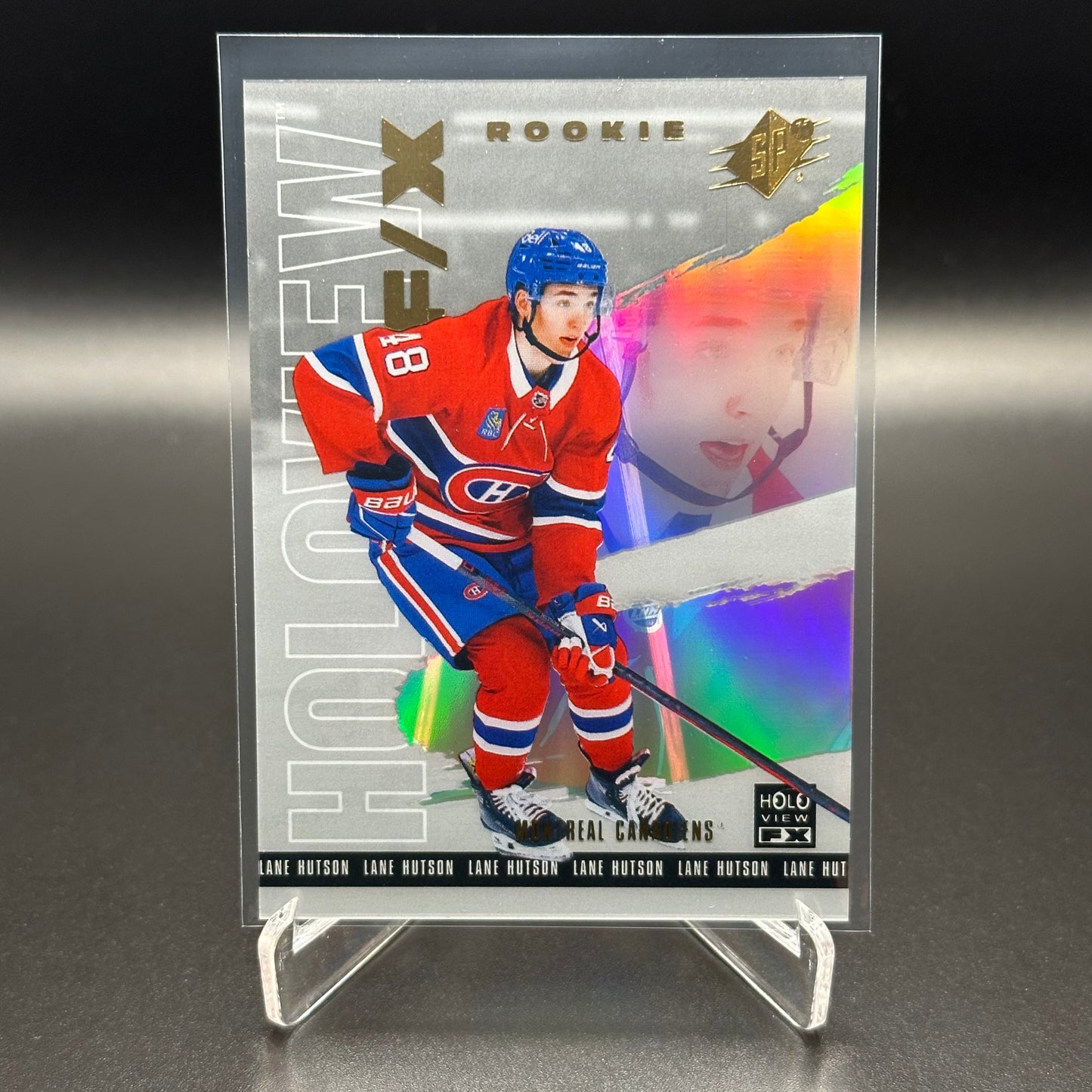 2024-25 Upper Deck SPx LANE HUTSON #HV-32 Holoview F/X Rookie RC