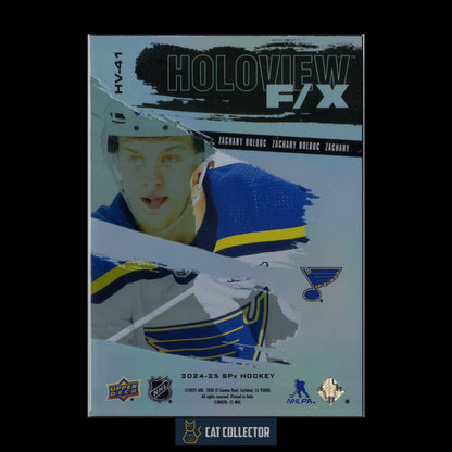 2024-25 UD SPx ZACHARY BOLDUC #HV-41 Holoview F/X Rookie RC