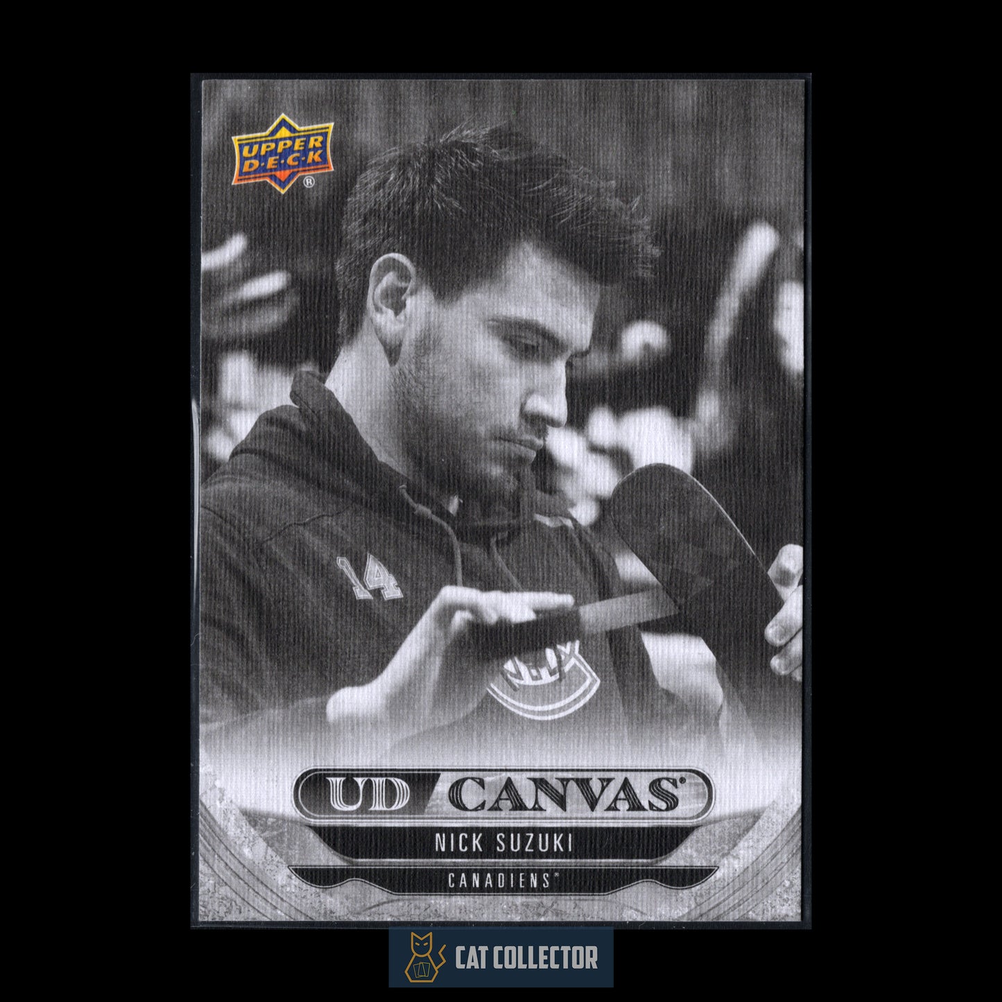 2024-25 Upper Deck Series 2 NICK SUZUKI #C186 UD Canvas Black & White