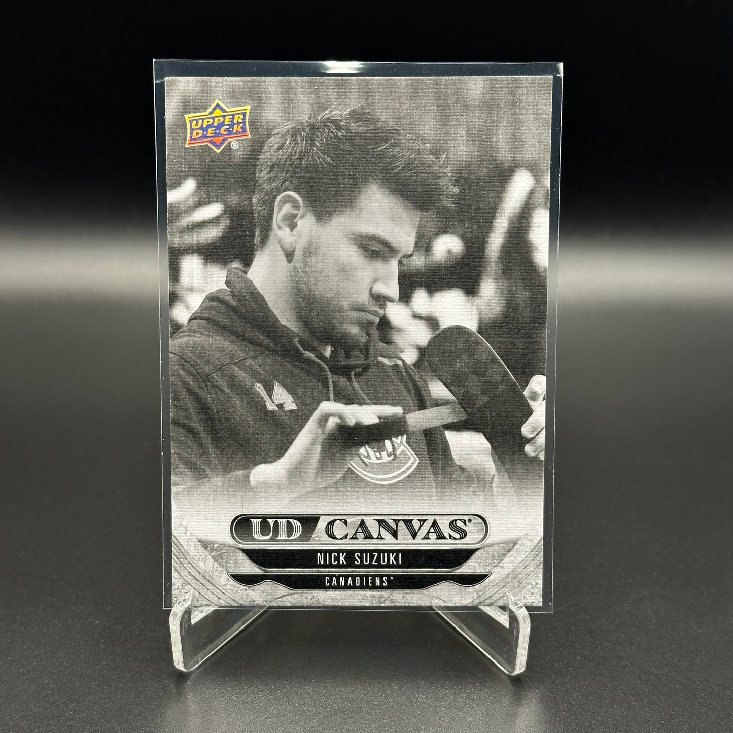 2024-25 Upper Deck Series 2 NICK SUZUKI #C186 UD Canvas Black & White
