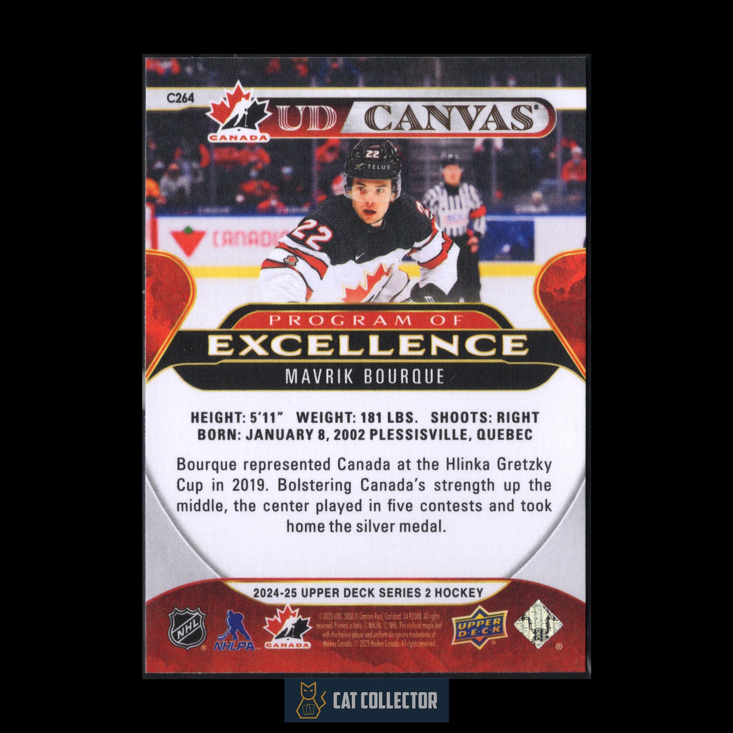 2024-25 UD Series 2 MAVRIK BOURQUE #C264 Program of excellence Rookie RC