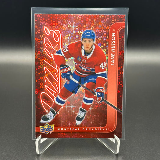 2024-25 UD Series 2 LANE HUTSON #DZ-76 Dazzlers Red RC