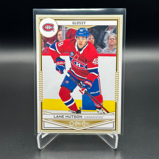 2024-25 UD Series 2 LANE HUTSON #OPC-50 O-Pee-Chee Glossy Gold RC