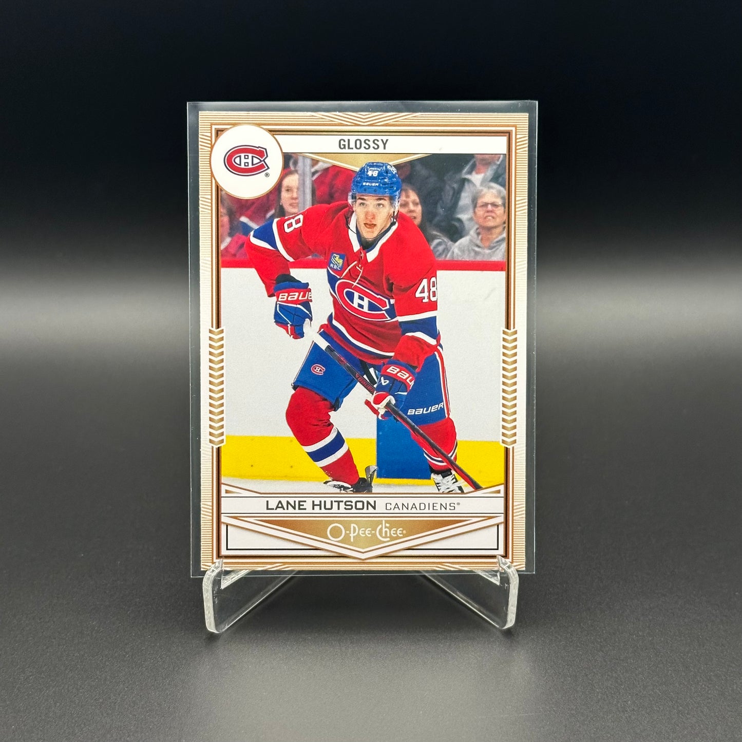 2024-25 UD Series 2 LANE HUTSON #OPC-50 O-Pee-Chee Glossy RC