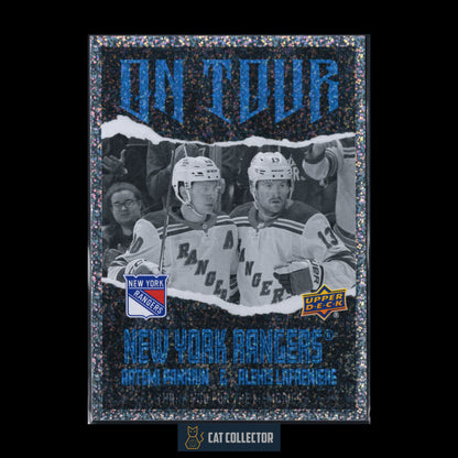 2024-25 UD Series 2 ARTEMI PANARIN / ALEXIS LAFRENIERE #OT-22 On Tour Speckled