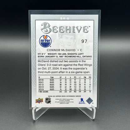 2024-25 Upper Deck Extended series CONNOR MCDAVID #BH-6 Beehive
