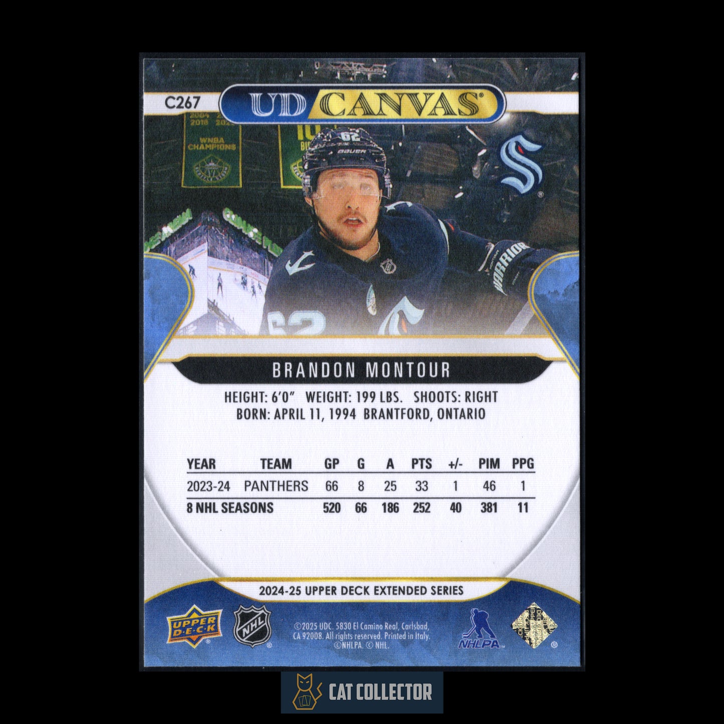 2024-25 Upper Deck Extended series BRANDON MONTOUR #C267 UD Canvas