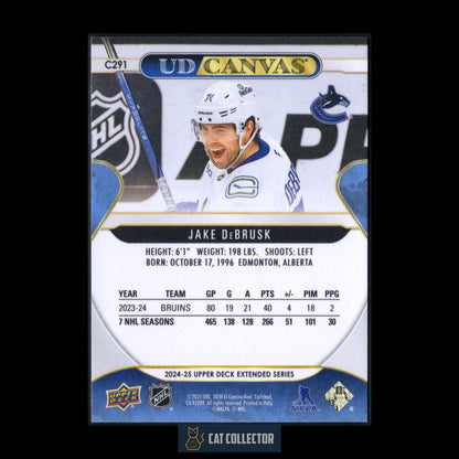 2024-25 Upper Deck Extended series JAKE DEBRUSK #C291 UD Canvas