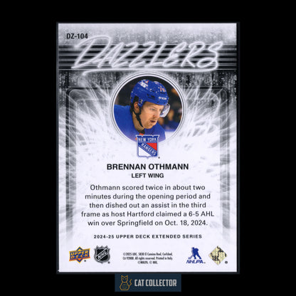 2024-25 Upper Deck Extended series BRENNAN OTHMANN #DZ-104 Dazzlers Blue