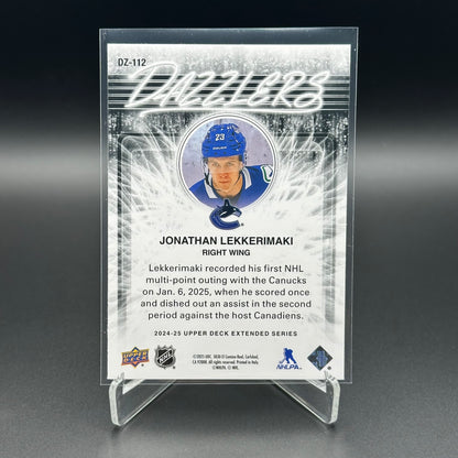 2024-25 UD Extended series JONATHAN LEKKERIMAKI #DZ-112 Dazzlers Green RC