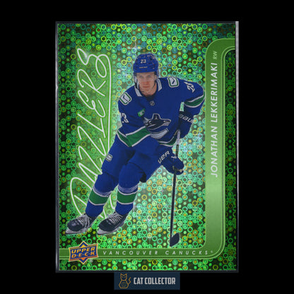 2024-25 UD Extended series JONATHAN LEKKERIMAKI #DZ-112 Dazzlers Green RC