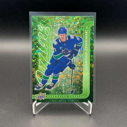 2024-25 UD Extended series JONATHAN LEKKERIMAKI #DZ-112 Dazzlers Green RC