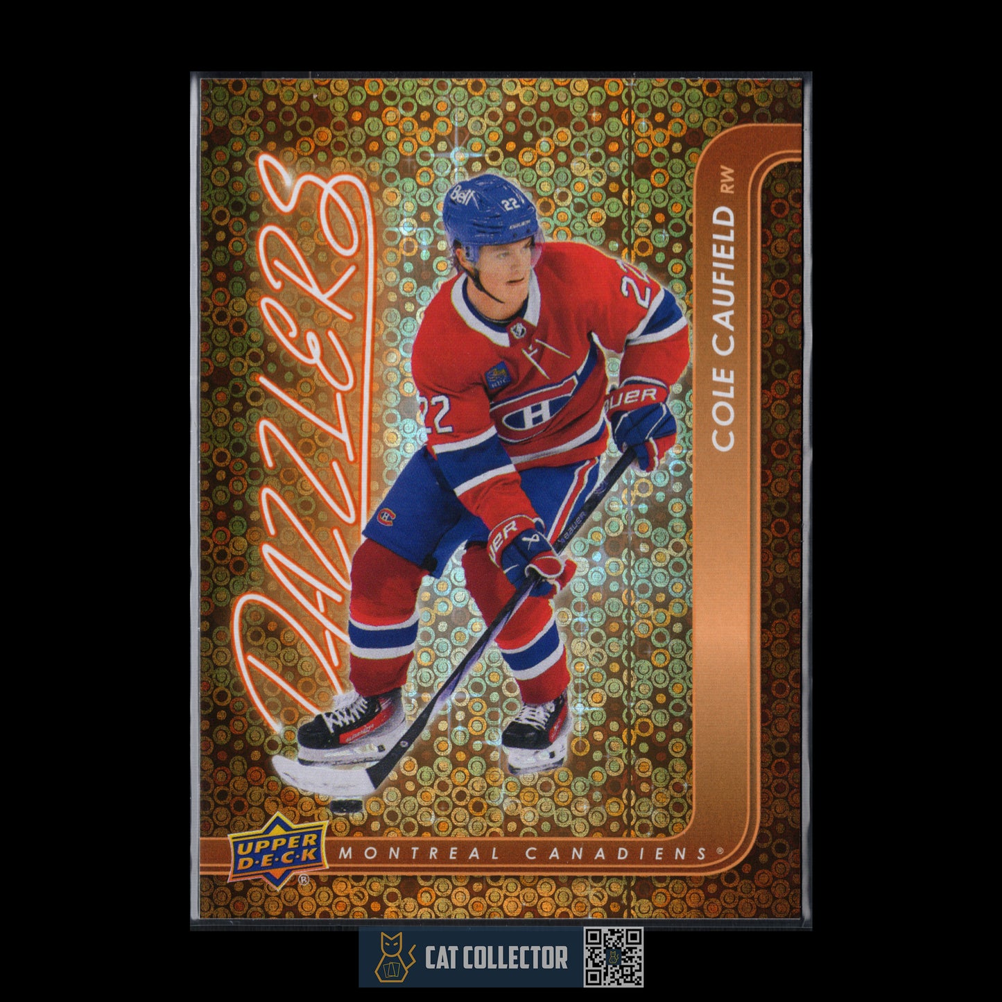 2024-25 Upper Deck Series 2 COLE CAUFIELD #DZ-85 Dazzlers Orange