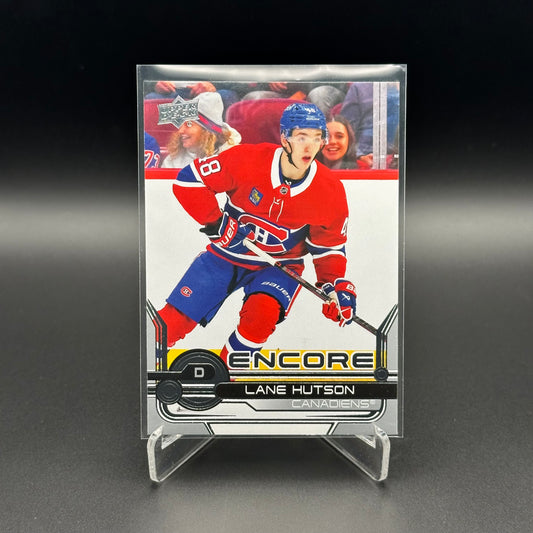 2024-25 UD Extended series LANE HUTSON #E-24 Encore Rookie RC