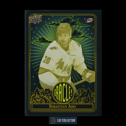 2024-25 Upper Deck Extended series SEBASTIAN AHO #O-20 Oracles Yellow