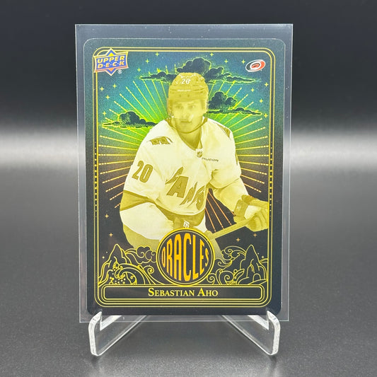 2024-25 Upper Deck Extended series SEBASTIAN AHO #O-20 Oracles Yellow
