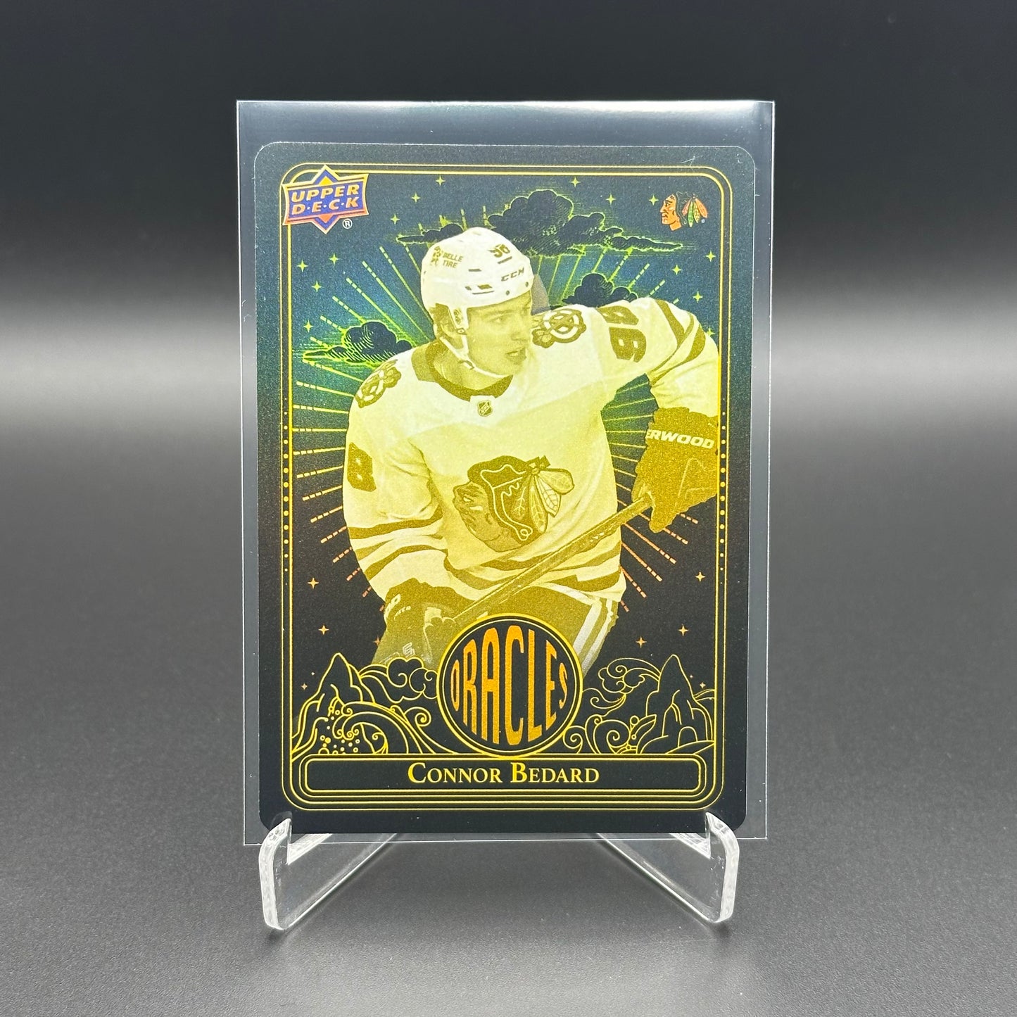 2024-25 UD Extended series CONNOR BEDARD #O-38 Oracles Yellow