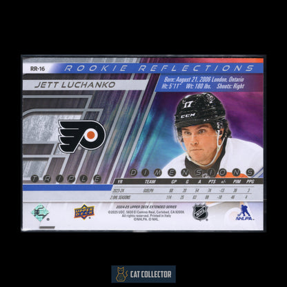 2024-25 Upper Deck Extended series JETT LUCHANKO #RR-16 Rookie Reflections RC