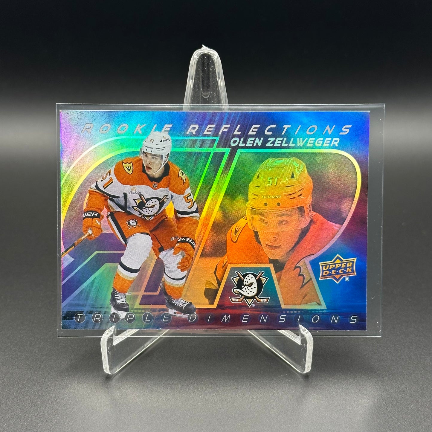 2024-25 UD Extended series OLEN ZELLWEGER #RR-25 Rookie Reflections RC