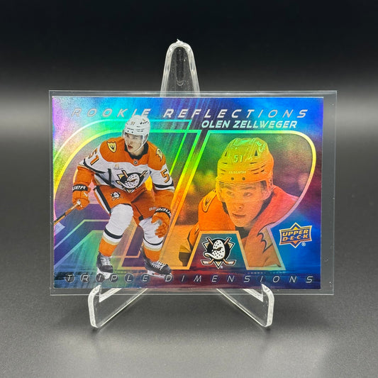 2024-25 UD Extended series OLEN ZELLWEGER #RR-25 Rookie Reflections RC