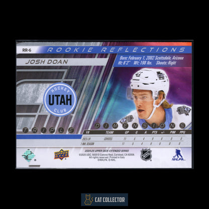 2024-25 Upper Deck Extended series JOSH DOAN #RR-6 Rookie Reflections RC