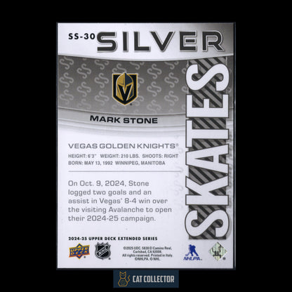 2024-25 UD Extended series MARK STONE #SS-30 Silver Skates
