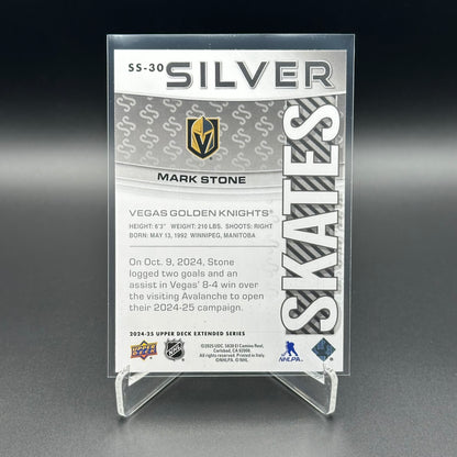 2024-25 UD Extended series MARK STONE #SS-30 Silver Skates