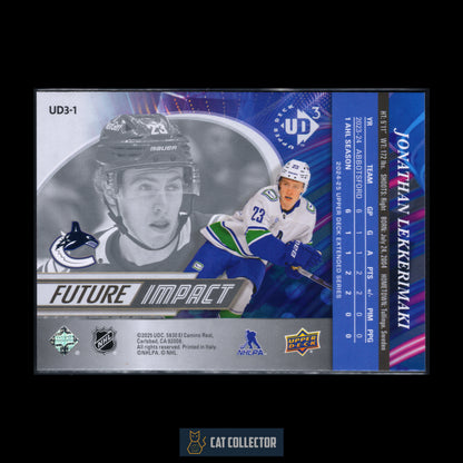 2024-25 Upper Deck Extended series JONATHAN LEKKERIMAKI #UD3-1 Future Impact RC
