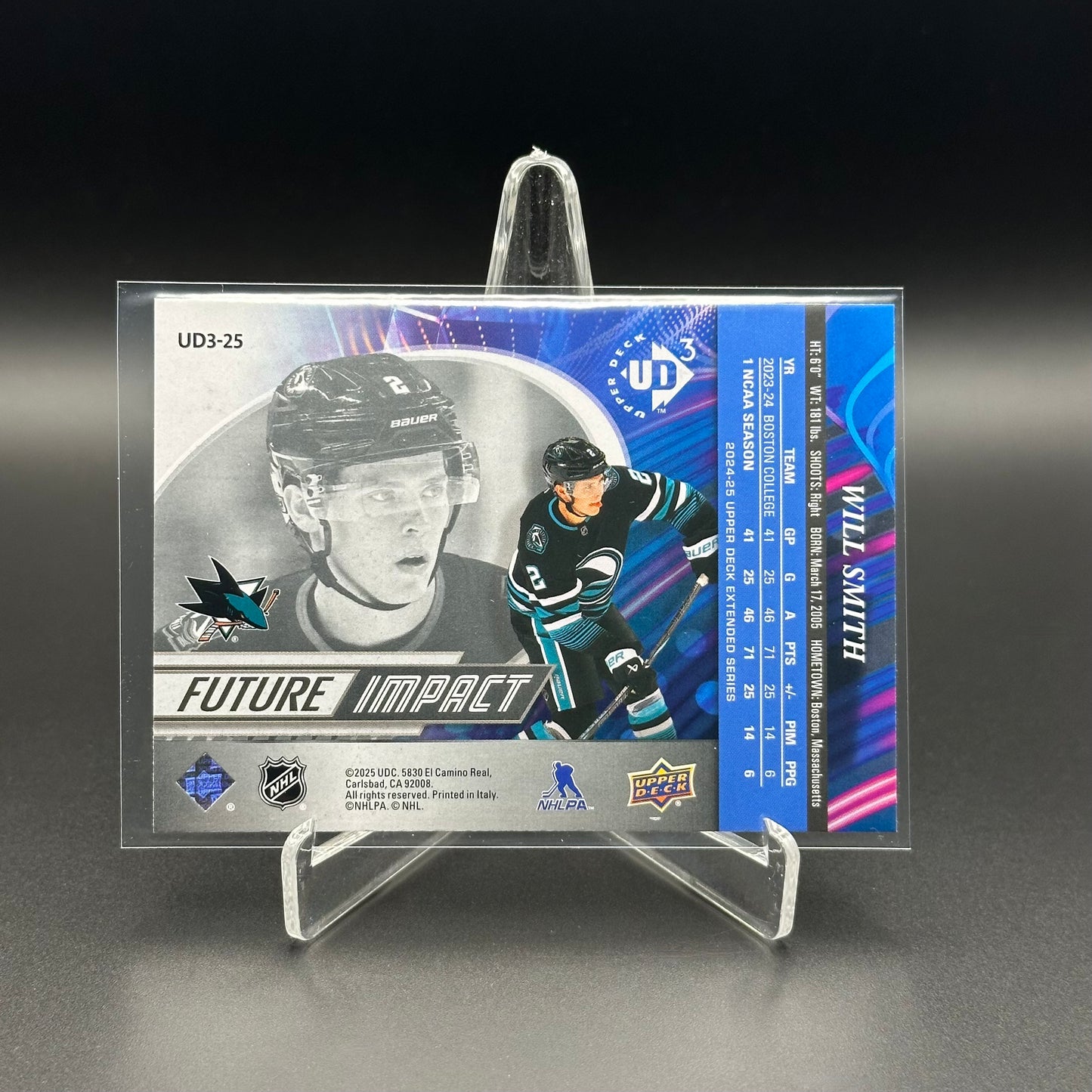 2024-25 UD Extended series WILL SMITH #UD3-25 Future Impact RC
