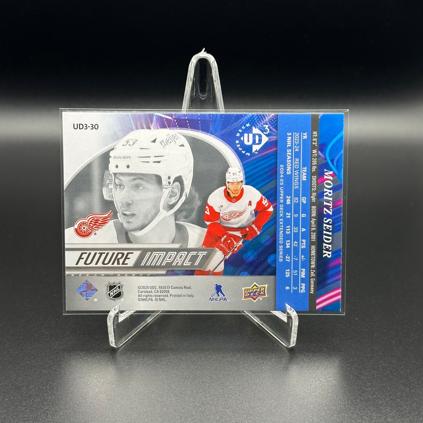2024-25 Upper Deck Extended series MORITZ SEIDER #UD3 Future Impact