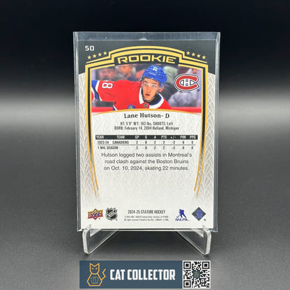 2024-25 Upper Deck Stature LANE HUTSON #50 Rookie RC /999