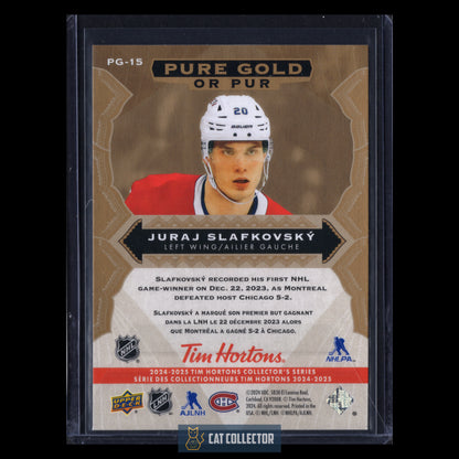 2024-25 Upper Deck Tim Hortons JURAJ SLAFKOVSKY #PG-15
