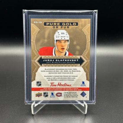 2024-25 Upper Deck Tim Hortons JURAJ SLAFKOVSKY #PG-15