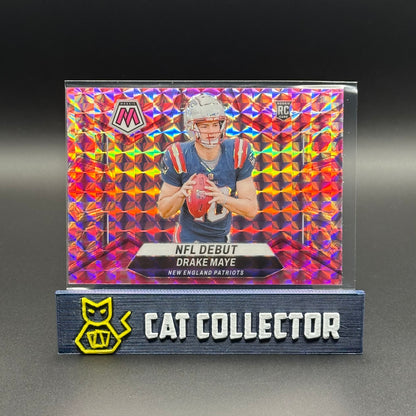 2024 Panini Mosaic DRAKE MAYE #273 NFL Debut Camo Pink Prizm Rookie RC