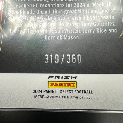 2024 Panini Select TRAVIS KELCE #97 Purple Shock Prizm /360