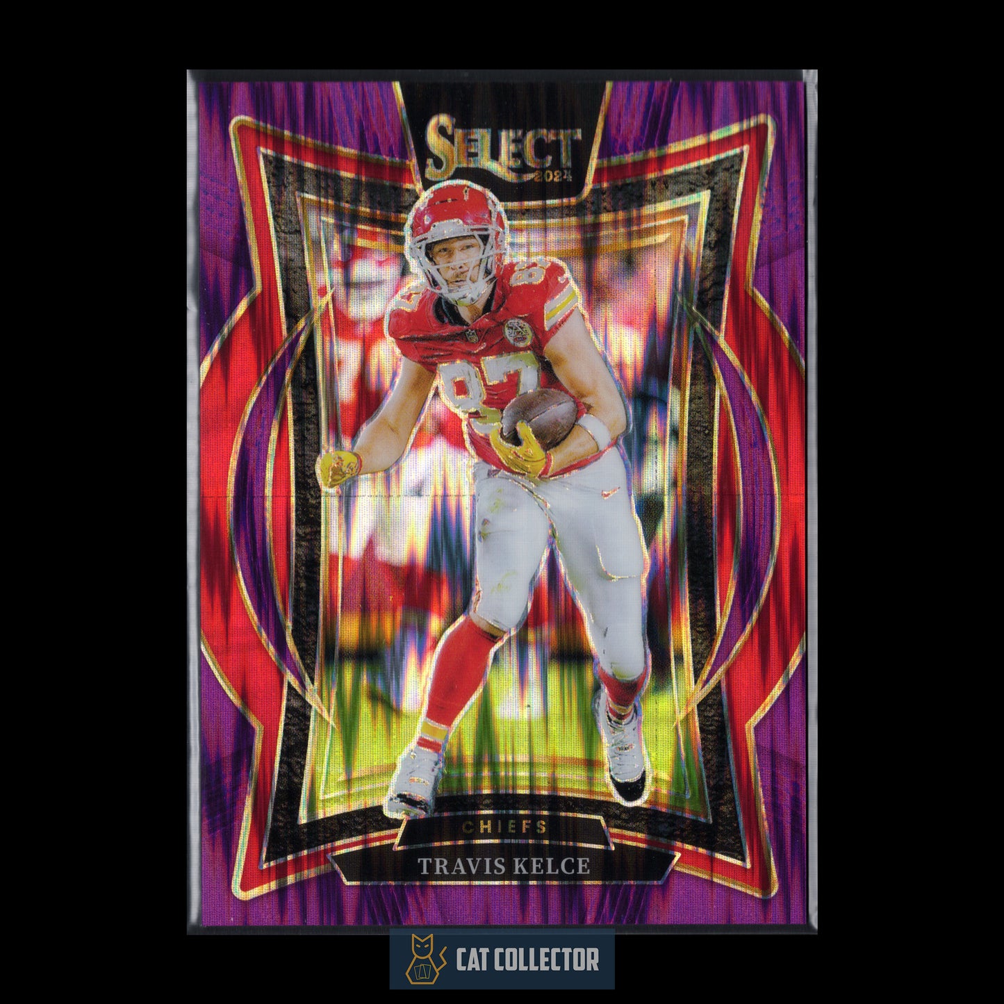 2024 Panini Select TRAVIS KELCE #97 Purple Shock Prizm /360