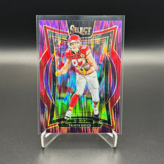 2024 Panini Select TRAVIS KELCE #97 Purple Shock Prizm /360