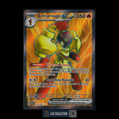 2024 Pokemon TCG Paradox Rift AMAROUGE EX #218/182 Full Art Ultra Rare