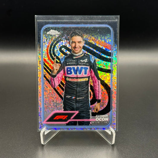 2024 Topps Chrome Formula 1 ESTEBAN OCON #9 Mini Diamond Refractor /299