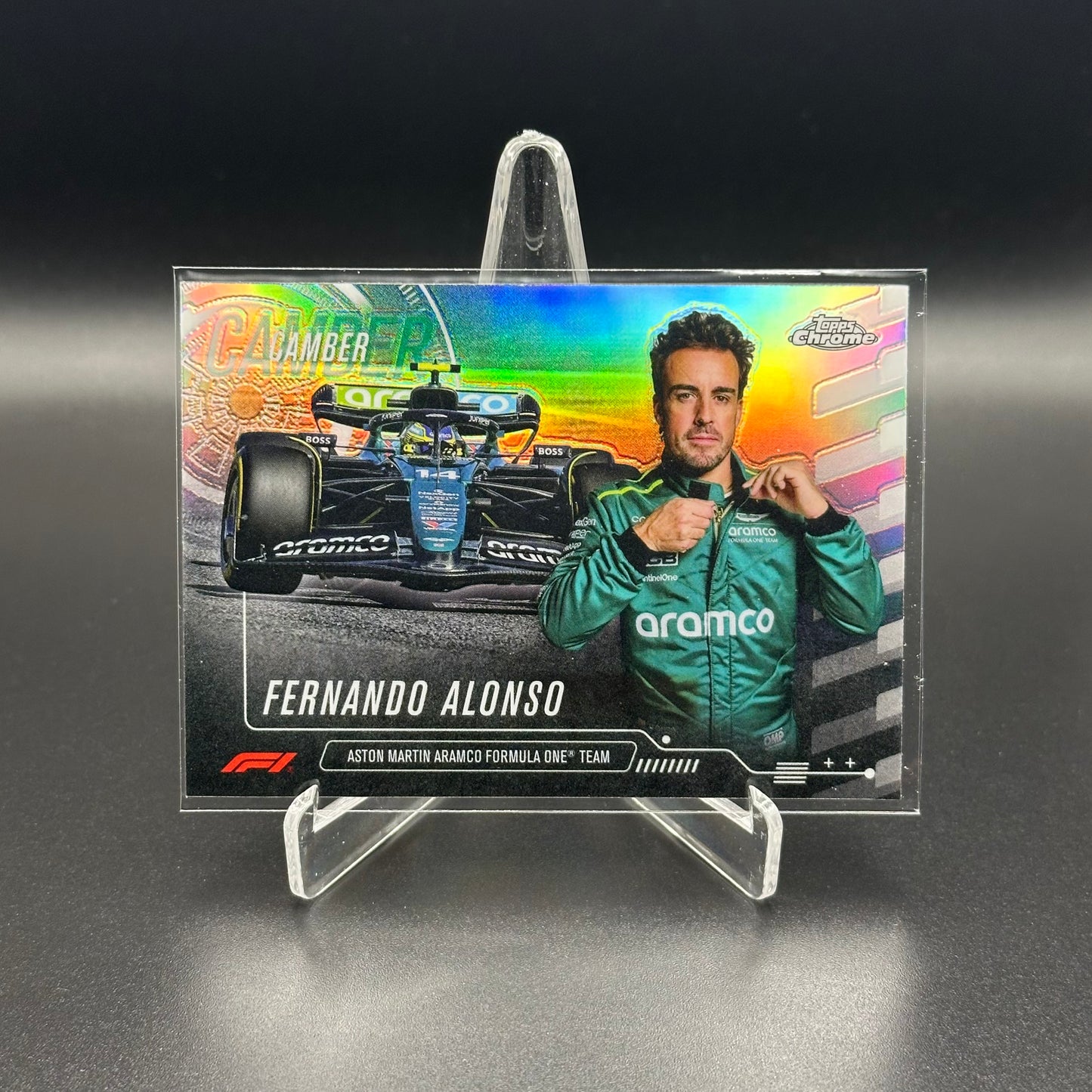 2024 Topps Chrome Formula 1 FERNANDO ALONSO #CAM-5 Camber
