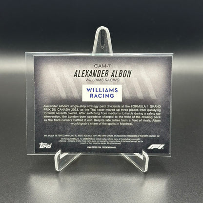 2024 Topps Chrome Formula 1 ALEXANDER ALBON #CAM-7 Camber