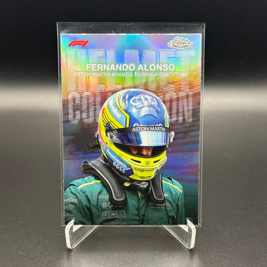 2024 Topps Chrome Formula 1 FERNANDO ALONSO #HC-10 Helmet Collection