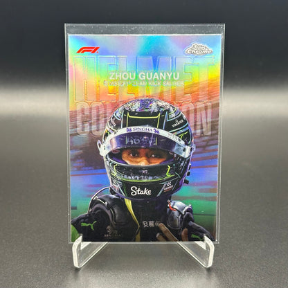 2024 Topps Chrome Formula 1 ZHOU GUANYU #HC-11 Helmet Collection