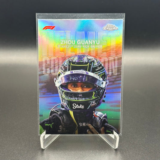 2024 Topps Chrome Formula 1 ZHOU GUANYU #HC-11 Helmet Collection