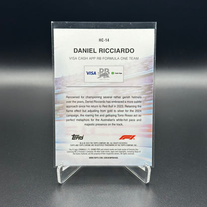 2024 Topps Chrome Formula 1 DANIEL RICCIARDO #HC-14 Helmet Collection