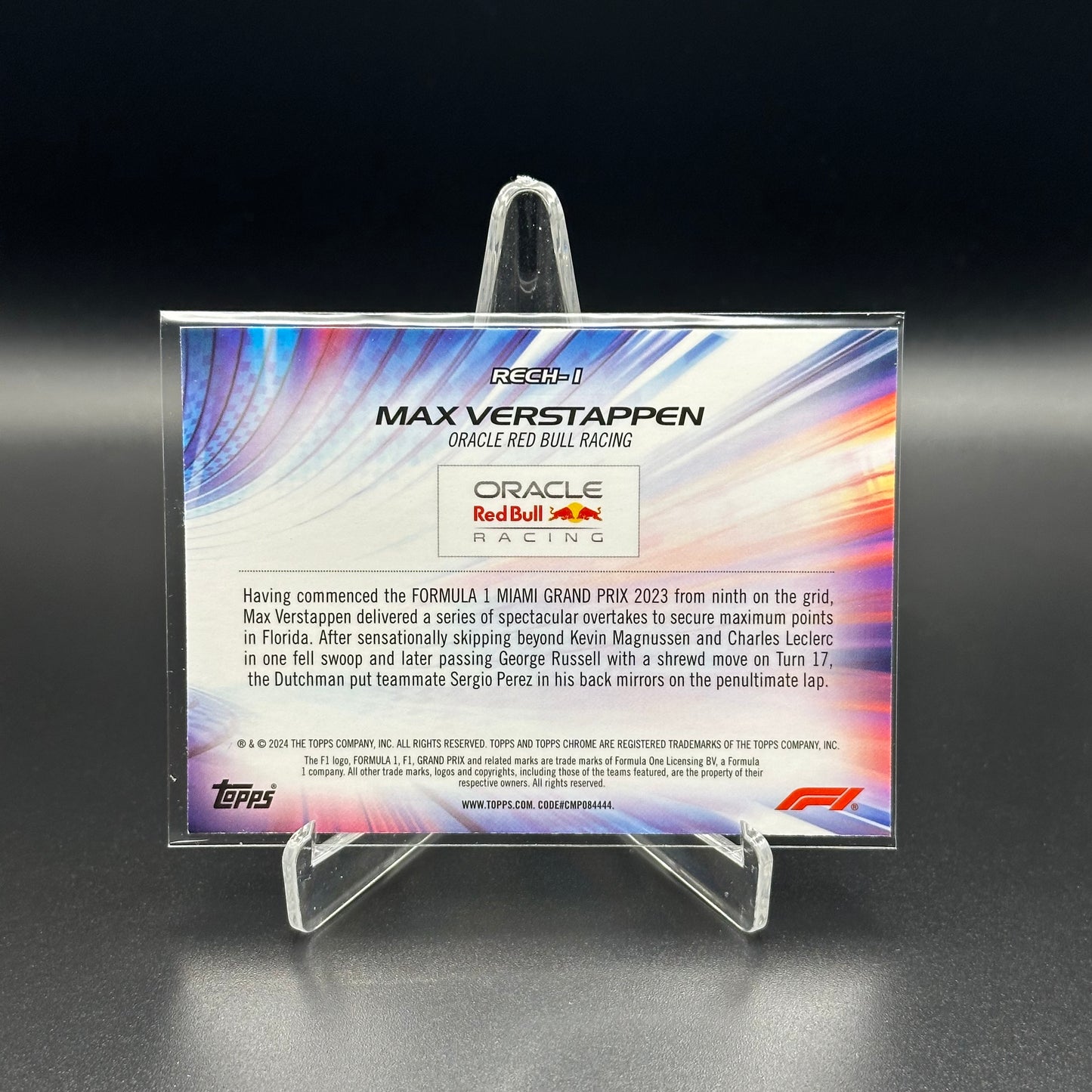 2024 Topps Chrome Formula 1 MAX VERSTAPPEN #RECH-1 Re-Charged
