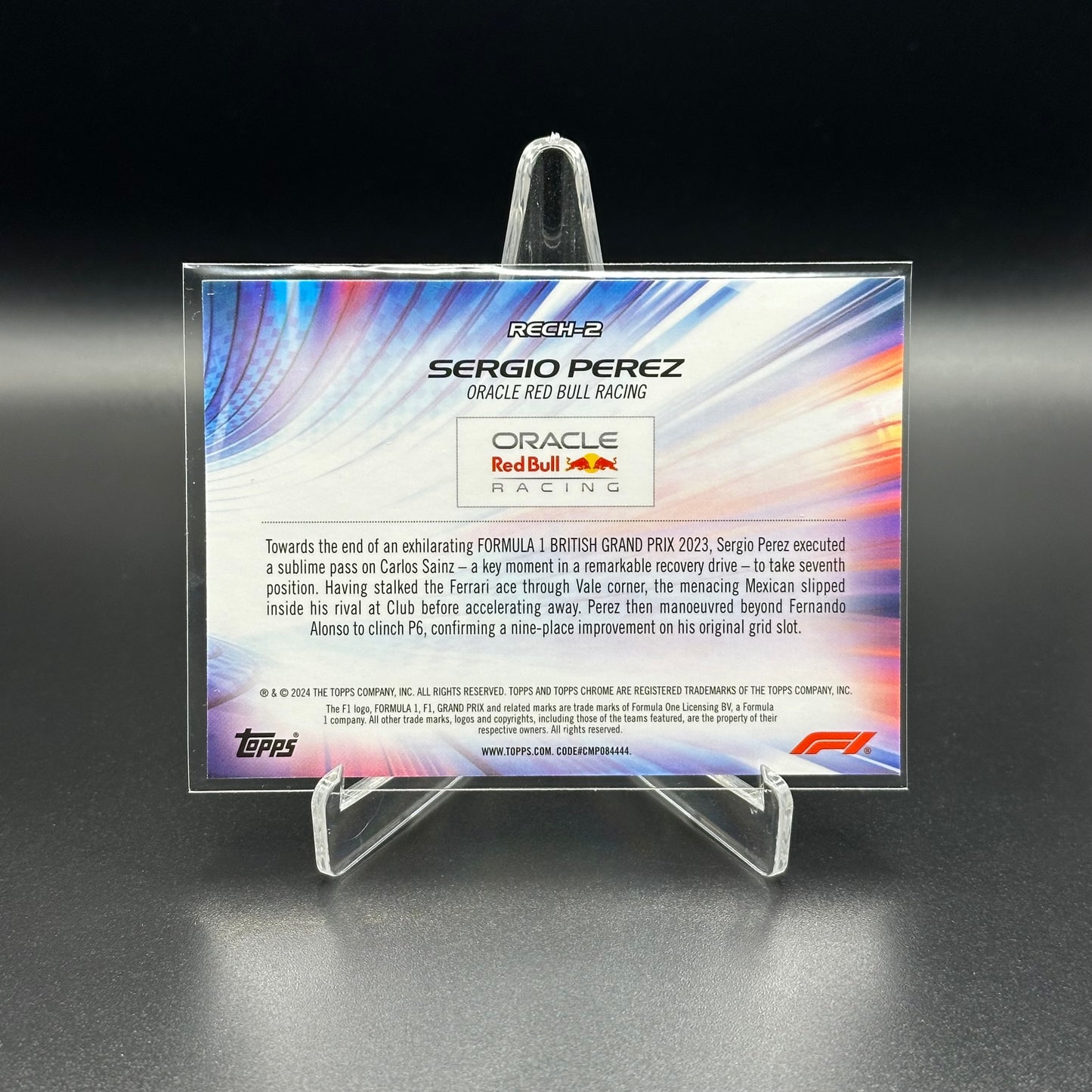2024 Topps Chrome Formula 1 SERGIO PEREZ #RECH-2 Re-Charged