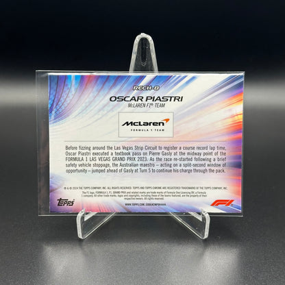 2024 Topps Chrome Formula 1 OSCAR PIASTRI #RECH-8 Re-Charged